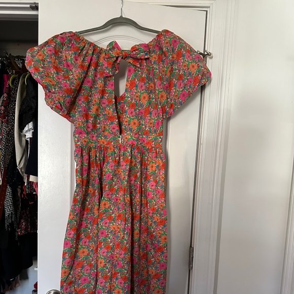 J.Crew Liberty Bow-Back Puff Sleeve Dress - Picture 3 of 4